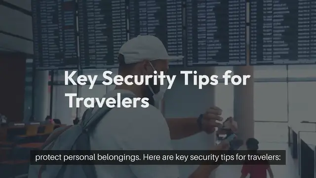 'Video thumbnail for Security Tips for Travelers'