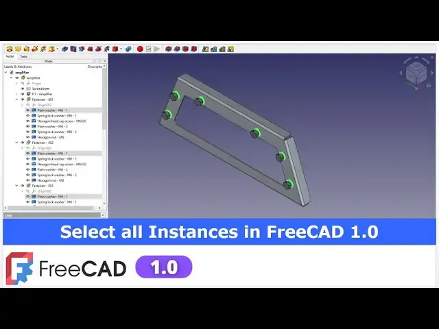 'Video thumbnail for Select All Instances in FreeCAD | FreeCAD Tutorial | 3D Modeling | Learn FreeCAD | Mechnexus |'