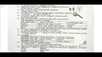Video thumbnail for 10th Science Second Revision 2019 - Question Paper (Vellore District) | (Tamil Medium)