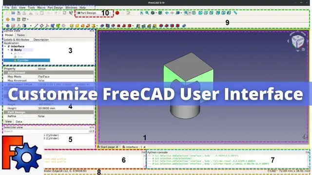 'Video thumbnail for Customize FreeCAD User Interface | FreeCAD | FreeCAD Customization |'