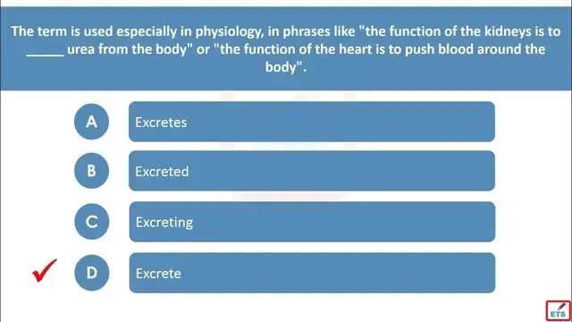 Video thumbnail for English Verb Tenses: Excrete, Excretes, Excreted, Excreting Quiz