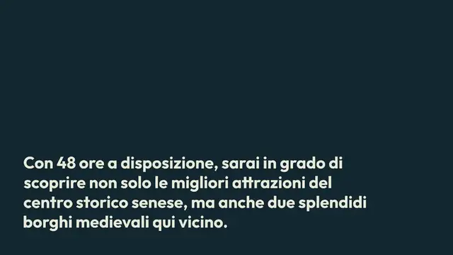 Video thumbnail for SIENA E DINTORNI IN 2 GIORNI: IL MIGLIOR ITINERARIO E CONSIGLI