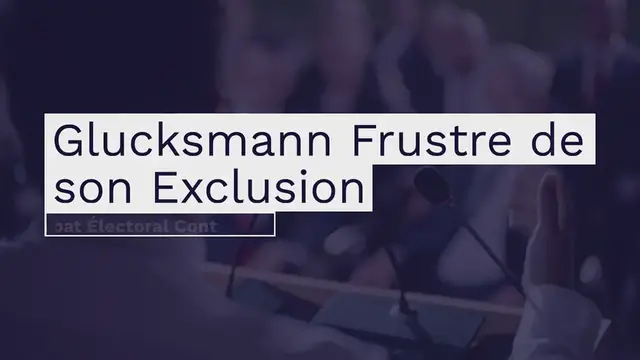 Video thumbnail for Européennes : Le socialiste Raphaël Glucksmann dit regretter son exclusion du débat opposant Gabriel Attal à Jordan Bardella