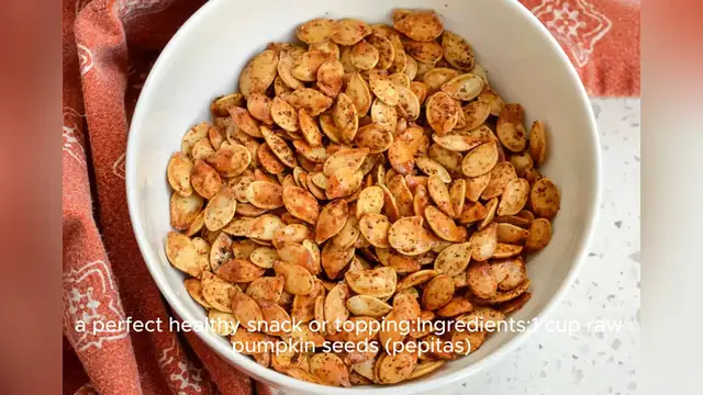 Video thumbnail for roasted pumpkin seeds recipe