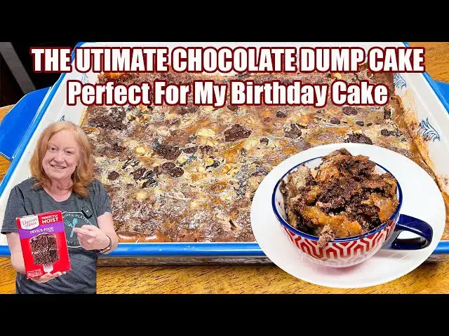 'Video thumbnail for The Ultimate CHOCOLATE DUMP CAKE Perfect For My Birthday Cake'