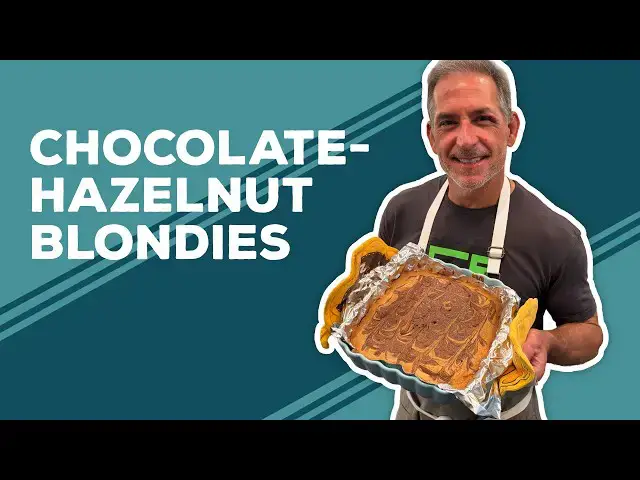 Video thumbnail for Love & Best Dishes: Chocolate-Hazelnut Blondies Recipe | Nutella Dessert Ideas