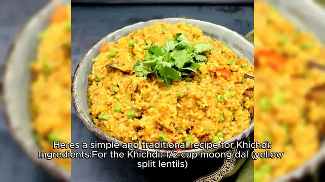 Video thumbnail for Khichdi Recipe