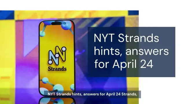 Video thumbnail for NYT Strands hints, answers for April 24
