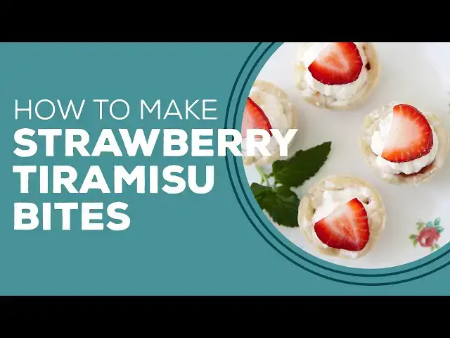 Video thumbnail for Blast from the Past: Strawberry Tiramisu Bites Recipe | Valentines Day Dessert Ideas