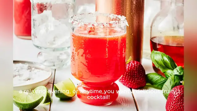 Video thumbnail for strawberry margarita recipe
