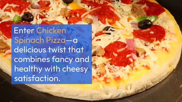 Video thumbnail for Chicken Spinach Pizza: A Delicious Twist on a Classic!