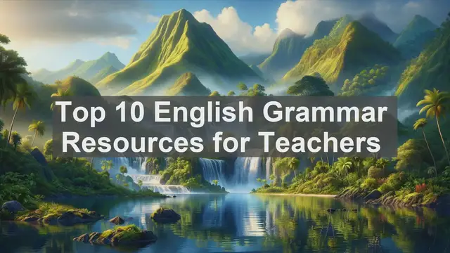 Video thumbnail for Top 10 English Grammar Resources for Teachers