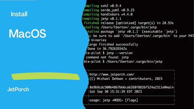 Video thumbnail for Installing JetPorch via Packages on macOS