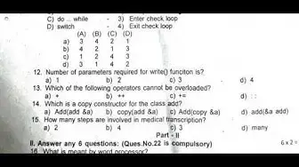 Video thumbnail for 12th Computer Science Second Revision 2019 - Question Paper (Tirunelveli District) | (EM)