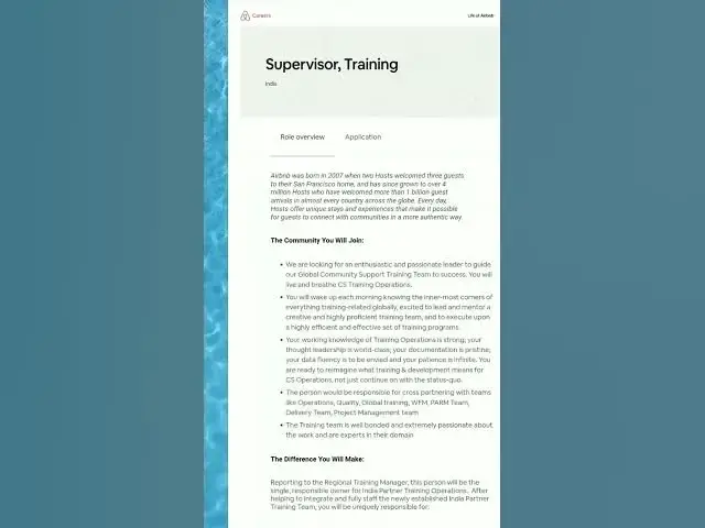 Video thumbnail for Live and Work Anywhere - Supervisor, Training | Airbnb