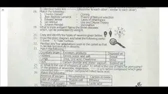 Video thumbnail for 10th Science Second Revision 2019 - Question Paper (Vellore District) | (English Medium)