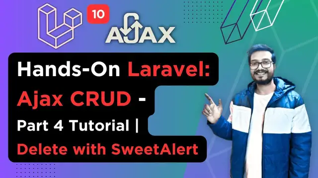 'Video thumbnail for Hands On Laravel : Ajax CRUD Operations - Part 4 | Delete Todo with SweetAlert'