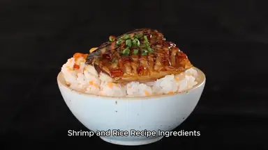 'Video thumbnail for Shrimp and rice recipe'