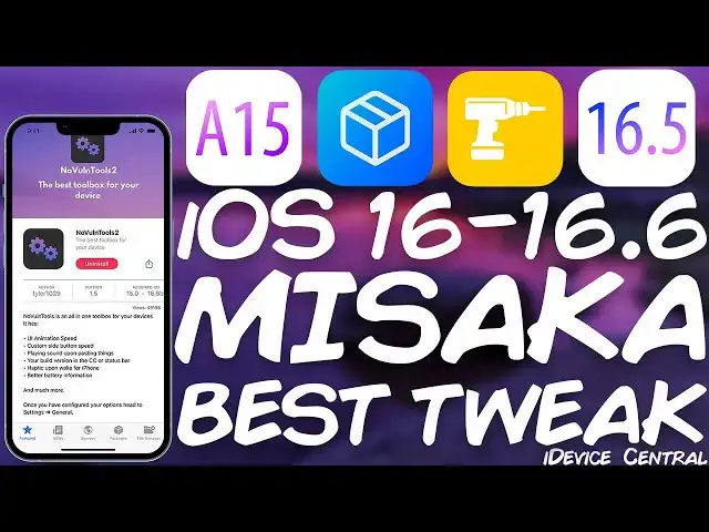 Video thumbnail for iOS 16.0 - 16.6 A12+ Must-Have MISAKA TWEAK! NoVulnTools2 (Jailbreak Tweaks Without Jailbreak)