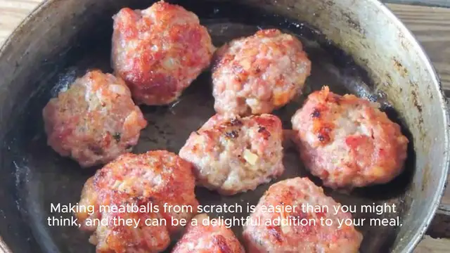Video thumbnail for meatballs recipe
