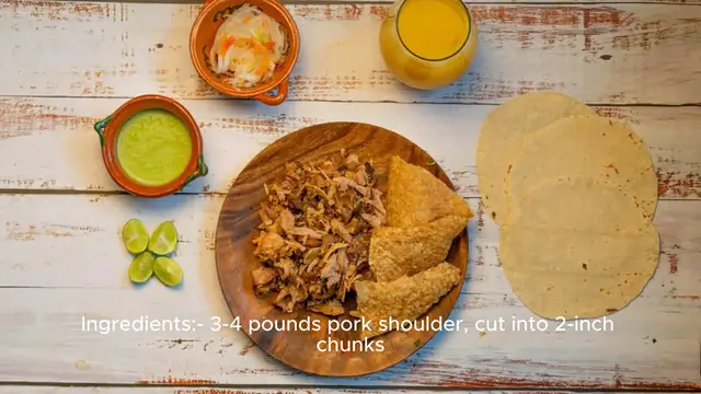 Video thumbnail for carnitas recipe