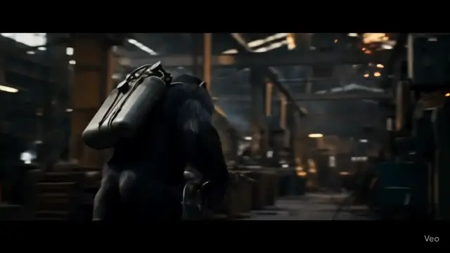 Video thumbnail for Chimpanzee with a Flame Thrower in a Munitions Factory
