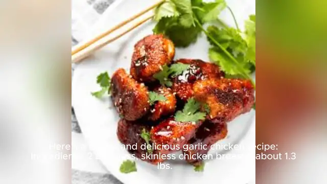Video thumbnail for garlic chicken recipe