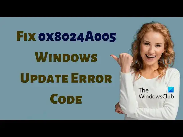 Video thumbnail for Fix 0x8024A005 Windows Update Error Code