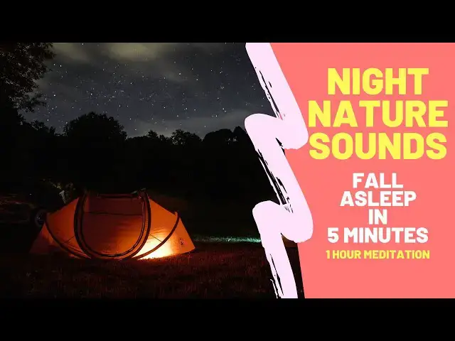 Video thumbnail for 🔴🎵 Night Nature Sounds for Sleeping, Study, Relax & Yoga: Relaxing, Stress Relief, Meditation Music
