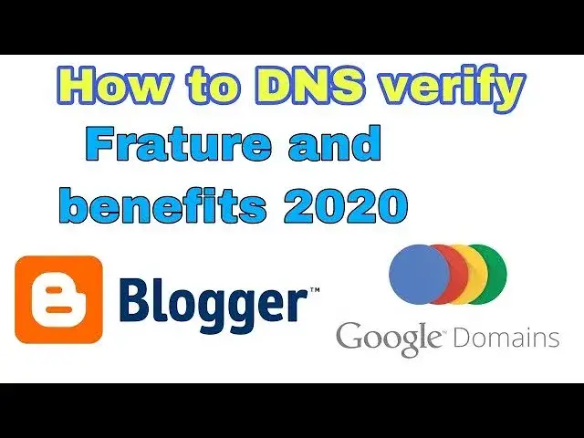 Video thumbnail for Google Domain Dns Verify Feature And Manage With Google Search Console   Blogger Website