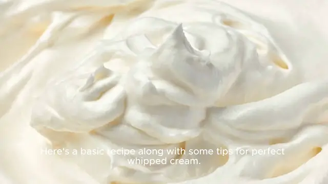 Video thumbnail for whipped cream recipe