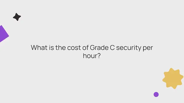 Video thumbnail for Grade C Security Rate Per Hour in South Africa: