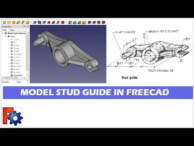 'Video thumbnail for Model Stud Guide in FreeCAD | FreeCAD Tutorial | FreeCAD Modeling | Mechnexus |'