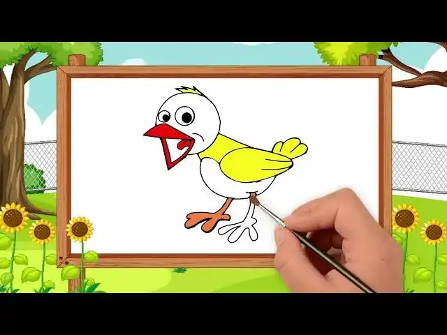 'Video thumbnail for Bird Drawing For Beginners || How To Draw Bird Easy || Bird Drawing And Colour Step By Step.'