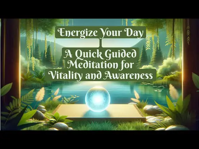 'Video thumbnail for Energize Your Day: A Quick Guided Meditation for Vitality and Awareness'