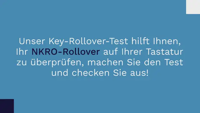 Video thumbnail for Key Rollover Test | Keyboard NKRO Check