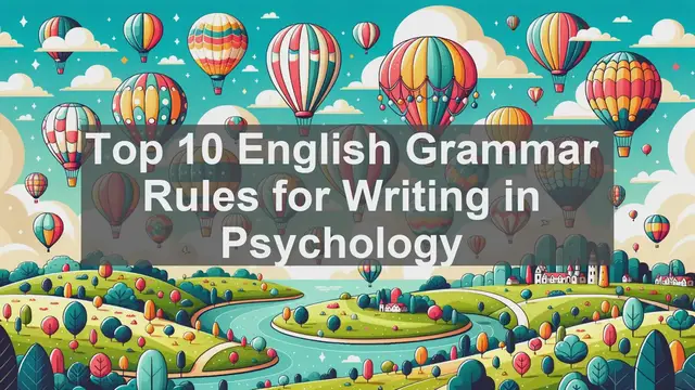 Video thumbnail for Top 10 English Grammar Rules for Writing in Psychology