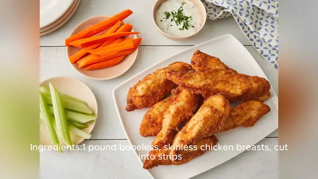 Video thumbnail for chicken strip recipe