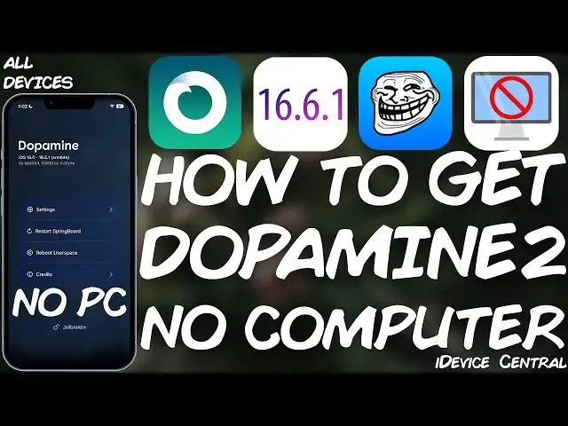 Video thumbnail for iOS 15.0 - 16.6.1 Dopamine 2 JAILBREAK NO COMPUTER (All Devices) With Tweaks