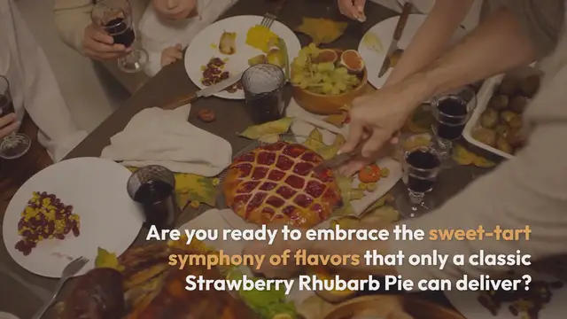 Video thumbnail for Strawberry Rhubarb Pie Recipe