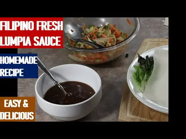 Video thumbnail for FILIPINO FRESH LUMPIA SAUCE. Lutong Pinas TV. Easy & Delicious Filipino Homecooked Recipe.