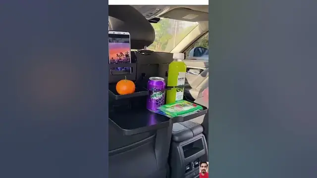 Video thumbnail for Car Folding Food Tray Holder | 🔗 Link is in Description | #trending #car #accessories #shorts