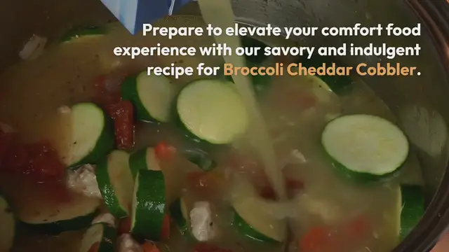 Video thumbnail for Broccoli Cheddar Cobbler
