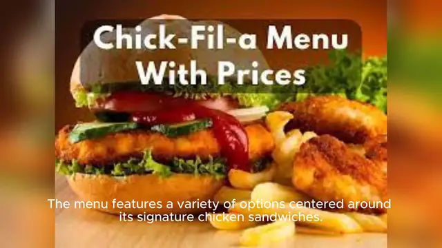 Video thumbnail for chick fil a menu