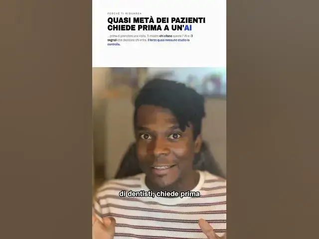 Video thumbnail for 7 intelligenze artificiali, una domanda: il miglior dentista a Pisa. Indovina chi NON c'è