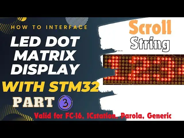 Video thumbnail for How to Scroll characters and string on Dot Matrix Display || PART3
