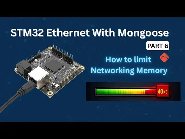 Video thumbnail for How to Limit Mongoose Network Memory on STM32 | O1heap Custom Allocator