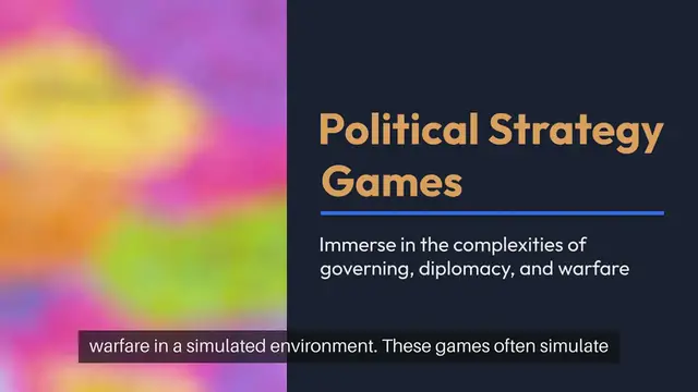 Video thumbnail for Political Strategy Games
