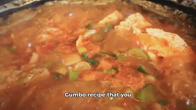 Video thumbnail for seafood gumbo recipe