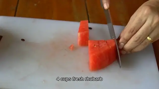 Video thumbnail for rhubarb recipe